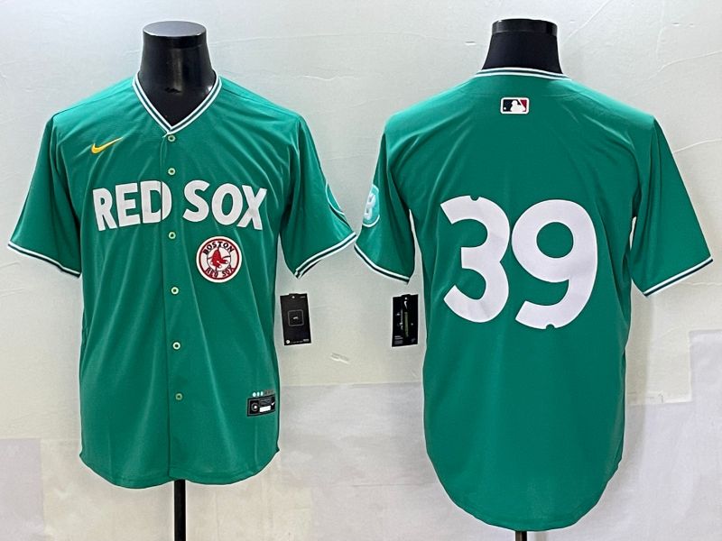 Men 2025 Boston Red Sox #39 No Name Dark Green Joint Name Nike MLB Jersey style 10